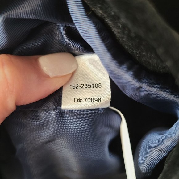 LOFT US Women's Size 8 Velour Black 3 Button Blazer Jacket Holiday Cotton Blend - Picture 9 of 11